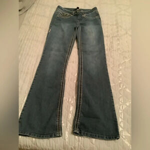 FADE TO BLUE~ JEGGINGS~MODERN FLARE~